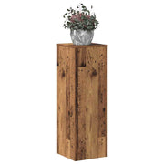 Vidaxl plantenstandaard 33x33x100 cm bewerkt hout oud houtkleurig - afbeelding 3