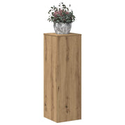 Vidaxl plantenstandaard 33x33x100 cm bewerkt hout artisanaal eiken - afbeelding 3