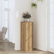 Vidaxl plantenstandaard 33x33x100 cm bewerkt hout artisanaal eiken - afbeelding 1