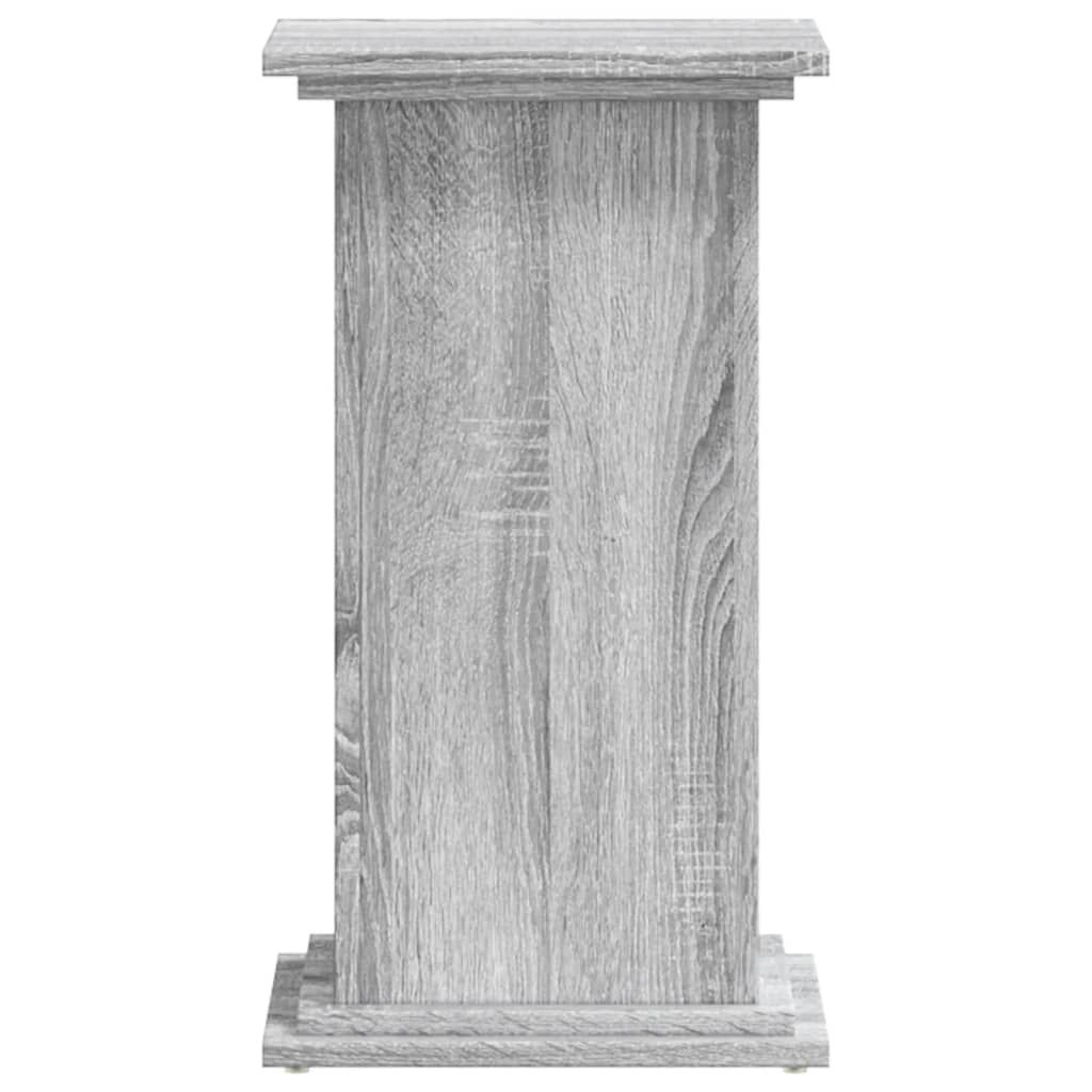 Vidaxl plantenstandaard 33x33x60 cm bewerkt hout grijs sonoma eiken