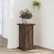 Vidaxl plantenstandaard 33x33x60 cm bewerkt hout bruin eikenkleurig