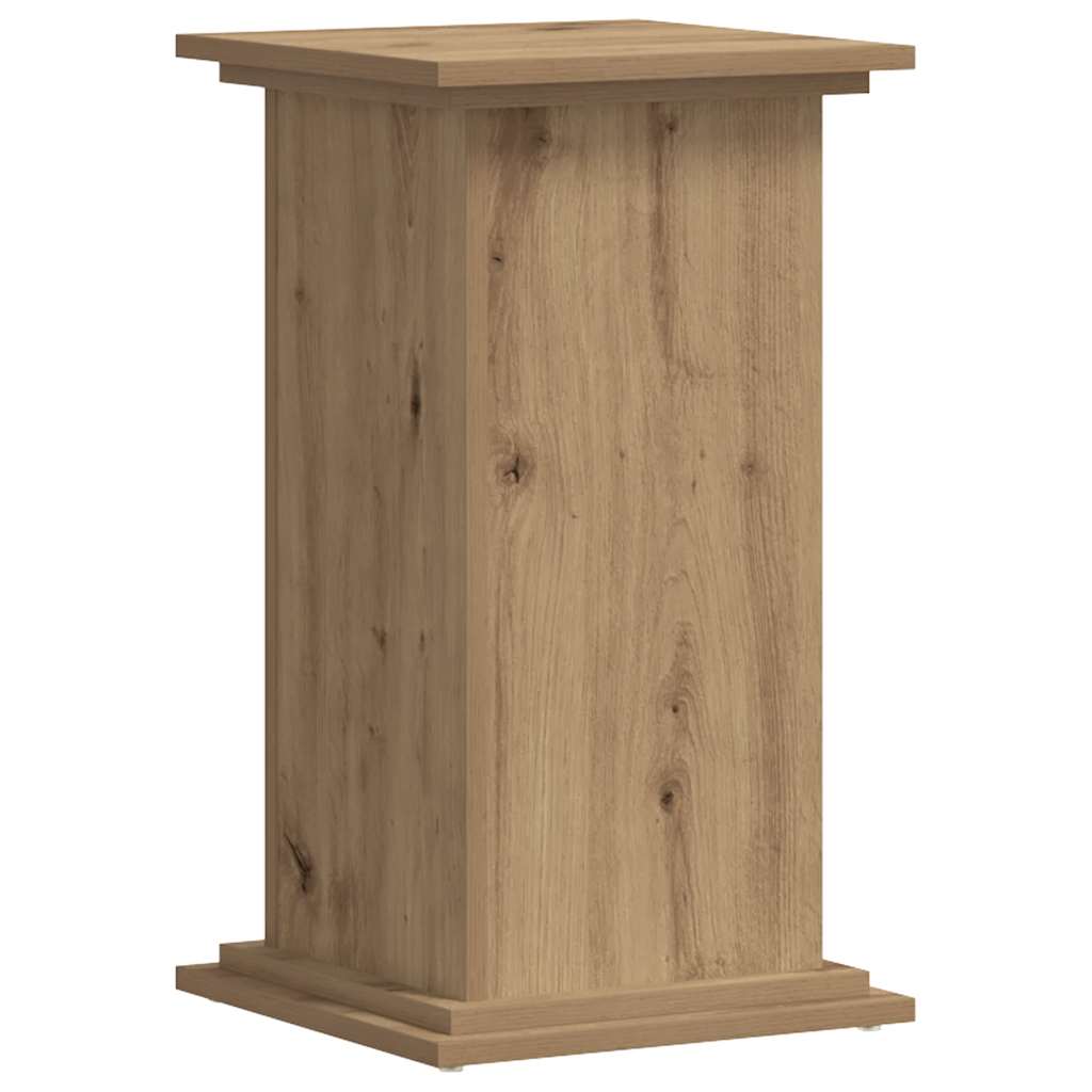 Vidaxl plantenstandaard 33x33x60 cm bewerkt hout artisanaal eiken