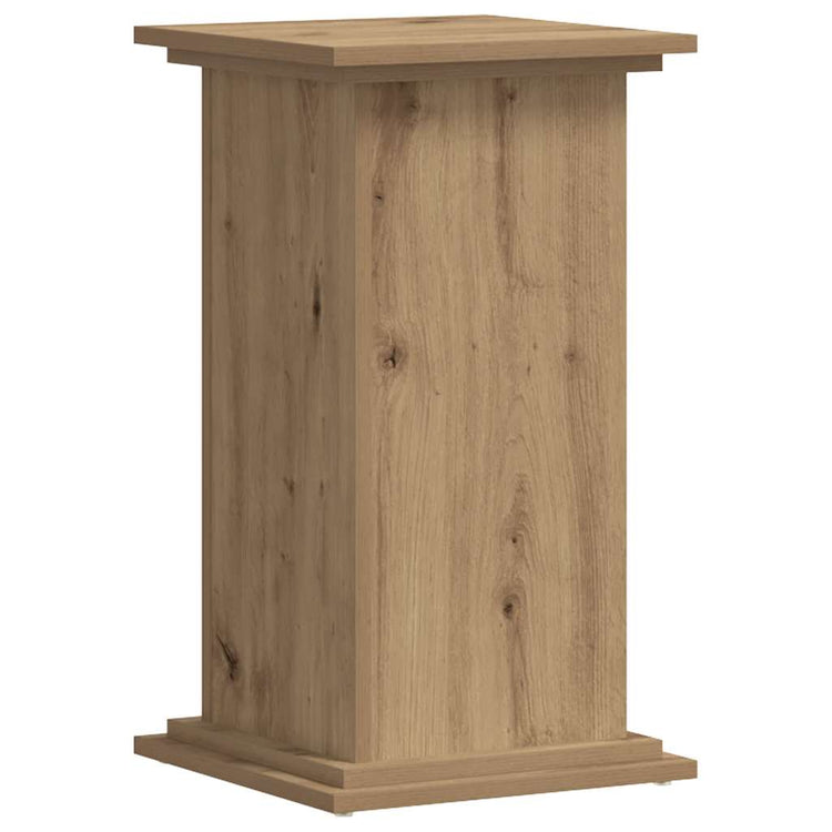 Vidaxl plantenstandaard 33x33x60 cm bewerkt hout artisanaal eiken