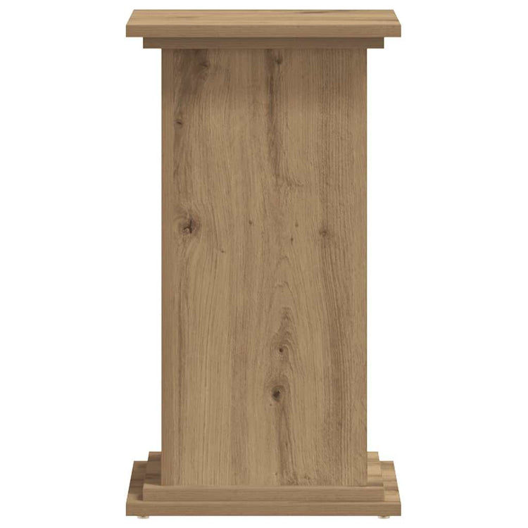 Vidaxl plantenstandaard 33x33x60 cm bewerkt hout artisanaal eiken