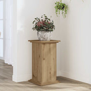 Vidaxl plantenstandaard eiken 33 x 33 x 60 cm bewerkt hout - afbeelding 1