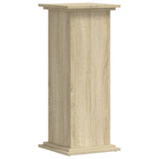 Vidaxl plantenstandaard 33x33x80 cm bewerkt hout sonoma eikenkleurig - afbeelding 2