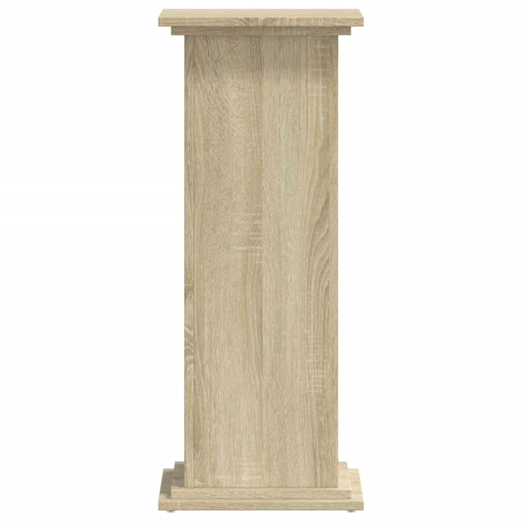 Vidaxl plantenstandaard 33x33x80 cm bewerkt hout sonoma eikenkleurig