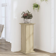 Vidaxl plantenstandaard 33x33x80 cm bewerkt hout sonoma eikenkleurig - afbeelding 1