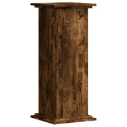 Vidaxl plantenstandaard 33x33x80 cm bewerkt hout gerookt eikenkleurig - afbeelding 2