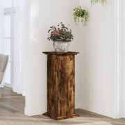 Vidaxl plantenstandaard 33x33x80 cm bewerkt hout gerookt eikenkleurig - afbeelding 1