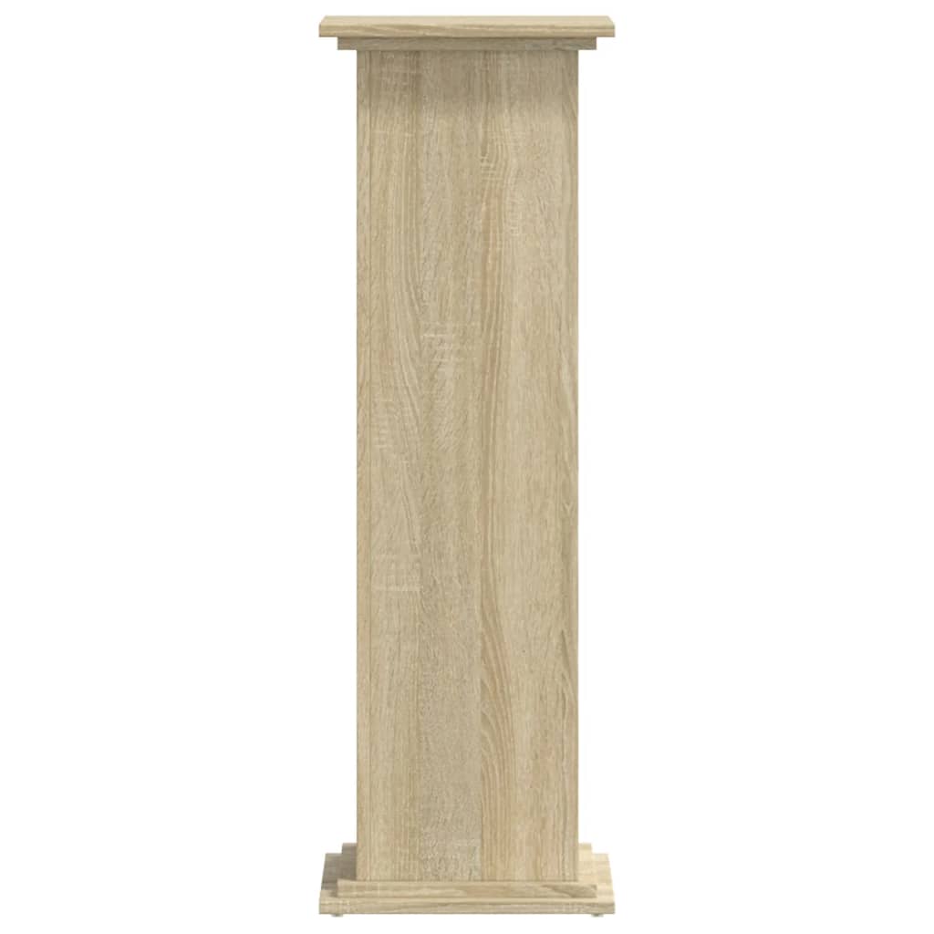 Vidaxl plantenstandaard 33x33x100 cm bewerkt hout sonoma eikenkleurig