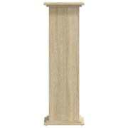 Vidaxl plantenstandaard sonoma eiken 33 x 33 x 100 cm bewerkt hout - afbeelding 3