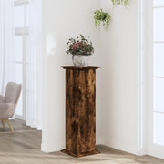Vidaxl plantenstandaard 33x33x100 cm bewerkt hout gerookt eikenkleurig - afbeelding 1