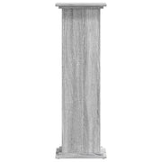 Vidaxl plantenstandaard 33x33x100 cm bewerkt hout grijs sonoma eiken - afbeelding 3
