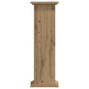 Vidaxl plantenstandaard eiken 33 x 33 x 100 cm bewerkt hout - afbeelding 3