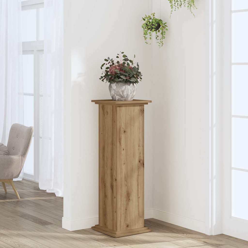 Vidaxl plantenstandaard eiken 33 x 33 x 100 cm bewerkt hout