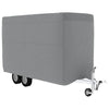 Vidaxl paardentrailerhoes 396x178x250 cm vliesvlies grijs