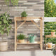 Vidaxl planttafel naturel 75 x 40 x 90 cm stevig vurenhout