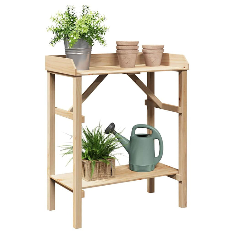 Vidaxl planttafel naturel 75 x 40 x 90 cm stevig vurenhout