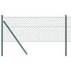 Vidaxl afrasteringspaal groen 10 x 0,4 m (40 x 40 mm gaas)