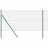 Vidaxl afrasteringspaal groen 10 x 1 m (40 x 40 mm gaas) staal en pvc