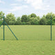 Vidaxl gaashek met grondbevestiging 10 x 1,4 m pvc-coated staal groen