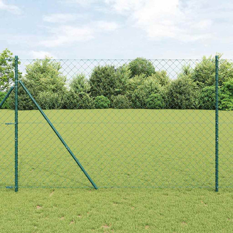 Vidaxl afrasteringspaal groen 10 x 1,6 m (60 x 60 mm gaas)