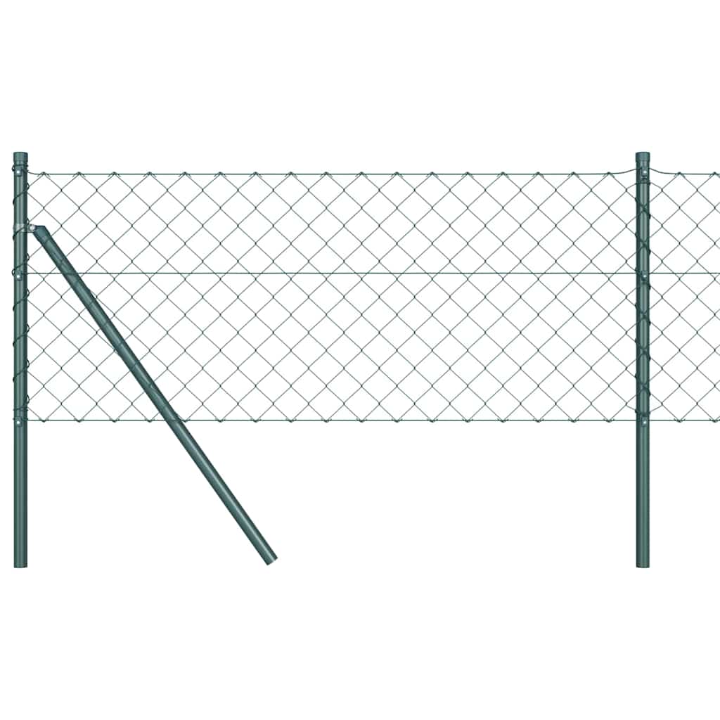 Vidaxl afrasteringspaal groen 0,8 x 25 m (60 x 60 mm gaas) staal