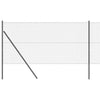 Vidaxl afrasteringspaal grijs 10 x 1 m (40 x 40 mm gaas) staal en pvc