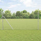 Vidaxl gaashek met grondbevestiging 10 x 1 m gegalvaniseerd staal mesh