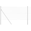 Vidaxl afrasteringspaal zilver 10 x 1 m (40 x 40 mm gaas) staal