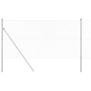 Vidaxl gaashek met grondbevestiging 10 x 1 m gegalvaniseerd staal mesh - afbeelding 2