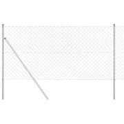 Vidaxl gaashek met grondbevestiging 10 x 1 m gegalvaniseerd staal mesh - afbeelding 2