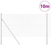 Vidaxl gaashek met grondbevestiging 10 x 1,4 m gegalvaniseerd staal - afbeelding 3