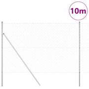 Vidaxl gaashek met grondbevestiging 10 x 1,5 m gegalvaniseerd staal - afbeelding 3