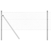 Vidaxl gaashek met grondbevestiging 25 x 0,4 m gegalvaniseerd staal - afbeelding 2