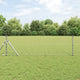 Vidaxl gaashek met grondbevestiging 25 x 0,4 m gegalvaniseerd staal