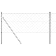 Vidaxl gaashek met grondbevestiging 25 x 0,4 m gegalvaniseerd staal - afbeelding 2
