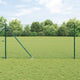 Vidaxl gaashek met grondpennen 10 x 1 m pvc-coated staal groen mesh