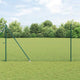 Vidaxl gaashek met grondpennen 10 x 1,5 m pvc-coated staal groen mesh