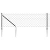 Vidaxl afrasteringspaal grijs 10 x 0,8 m (60 x 60 mm gaas)