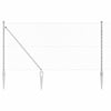 Vidaxl afrasteringspaal zilver 10 x 1 m (60 x 60 mm gaas) staal
