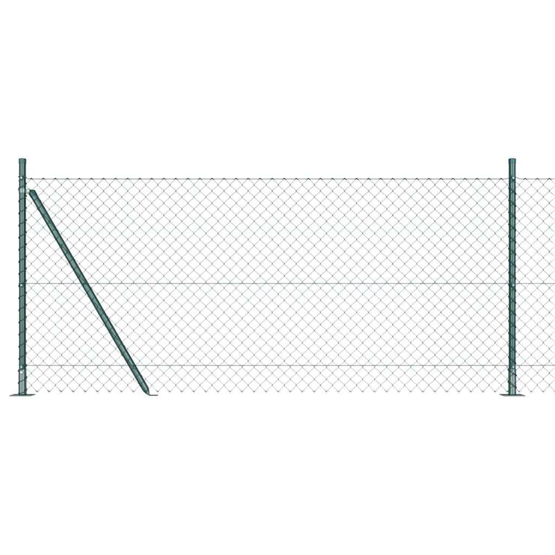 Vidaxl afrasteringspaal groen 10 x 0,8 m (40 x 40 mm gaas)