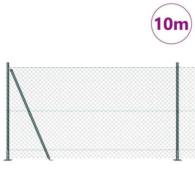 Vidaxl afrasteringspaal groen 10 x 1,2 m (40 x 40 mm gaas)
