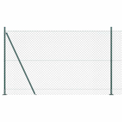 Vidaxl afrasteringspaal groen 10 x 1,4 m (40 x 40 mm gaas)