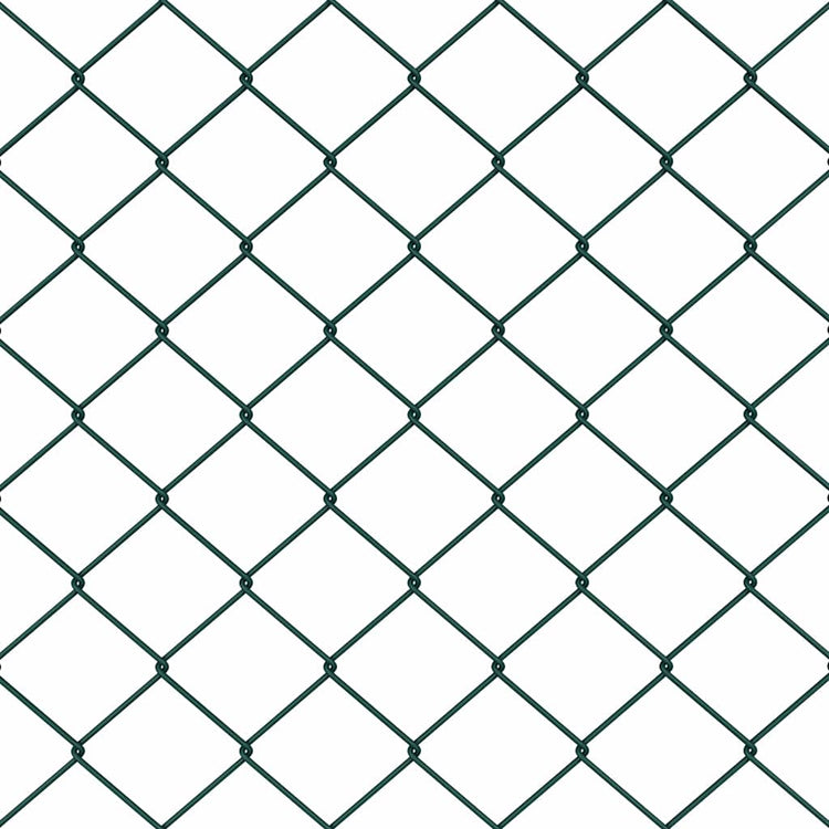 Vidaxl gaashek met betonnen voetstuk 10 x 1,5 m pvc-coated staal groen