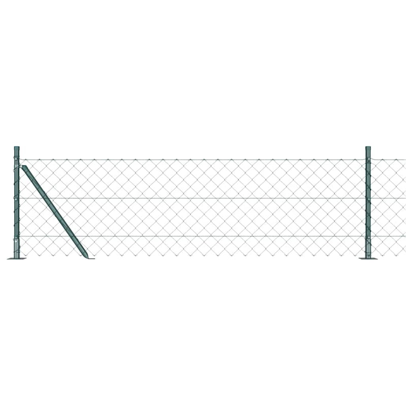 Vidaxl afrasteringspaal groen 10 x 0,4 m (60 x 60 mm gaas)