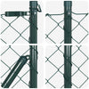 Vidaxl afrasteringspaal groen 10 x 0,8 m (60 x 60 mm gaas)