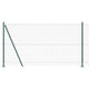 Vidaxl gaashek met betonnen voetstuk 10 x 1,2 m pvc-coated staal groen