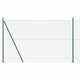 Vidaxl gaashek met betonnen voetstuk 10 x 1,4 m pvc-coated staal groen
